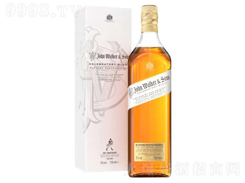 英国尊尼获加200年欢庆版苏格兰调配型威士忌750ml