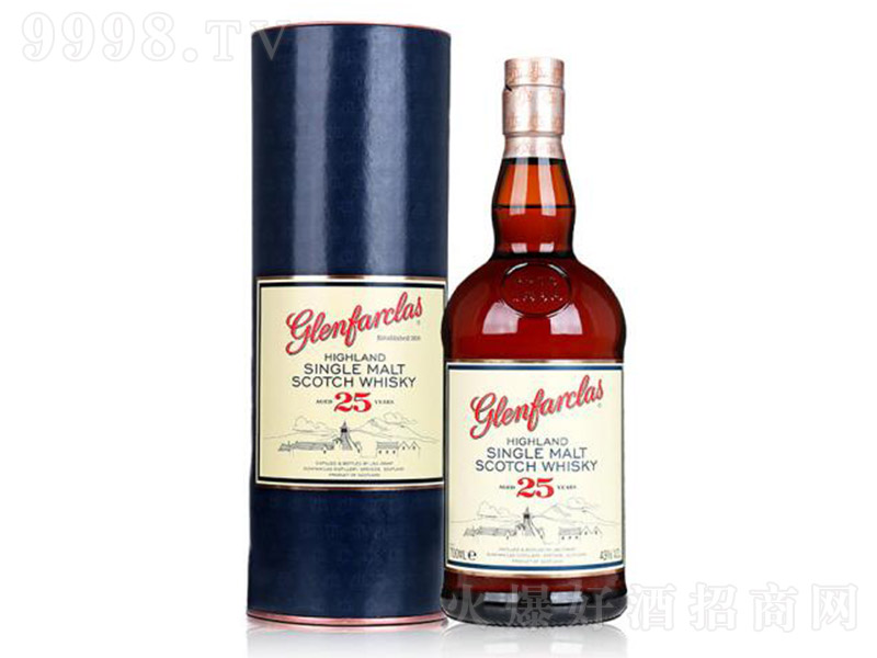 格兰花格25年单一麦芽威士忌700ml